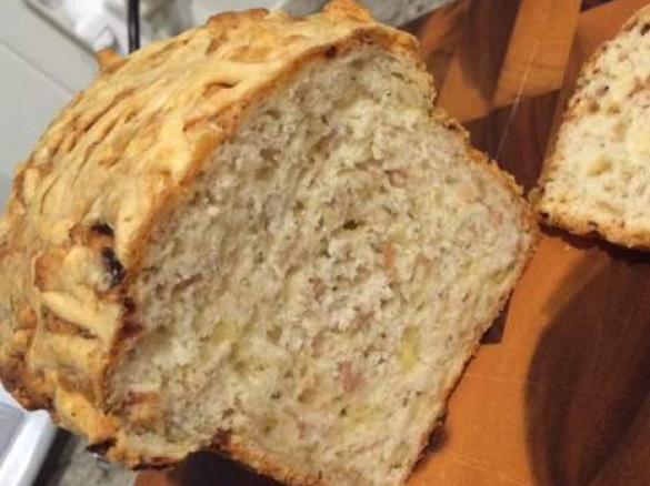 Beer Bread with Ham, Cheese & Herbs