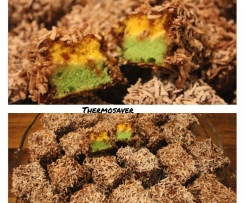 Lime & Coconut Lamingtons