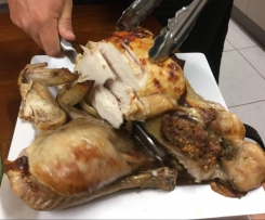 Roast Christmas Turkey with cashew, date and rum stuffing