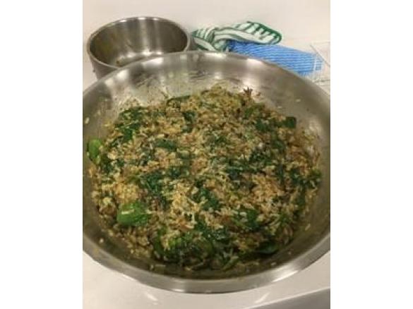 Mushroom and Spinach Risotto