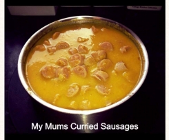 My Mums Curried Sausages