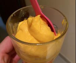 Mango ice cream, sugar free and dairy free