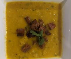 Moroccan Carrot Soup With Chorizo