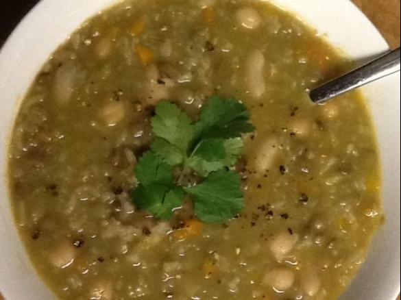 Moroccan Lentil and Chickpea Soup