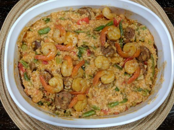 Cajun Dirty Rice (with Chorizo and Shrimp)