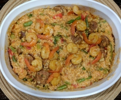 Cajun Dirty Rice (with Chorizo and Shrimp)