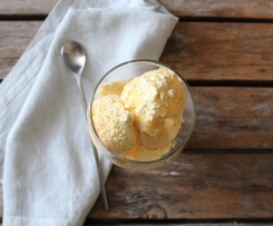 Frozen orange curd with orange sherbet - Mark Best