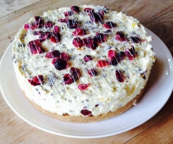 apricot, cranberry and white chocolate cheesecake