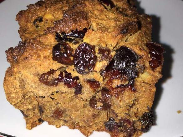 Paleo Traditional Christmas Pudding or Fruit cake. Egg Free, Sugar Free, Dairy Free, Grain Free, Gluten Free. 