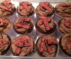 Cherry Ripe Cup Cakes 