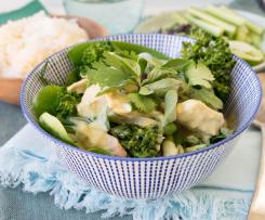 Thai Green Chicken Curry with Coconut Rice