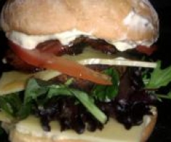 Brie Stuffed Burgers