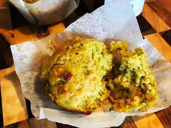 Tomato Relish, Ham and Cheddar Muffins - A Donna Hay Recipe