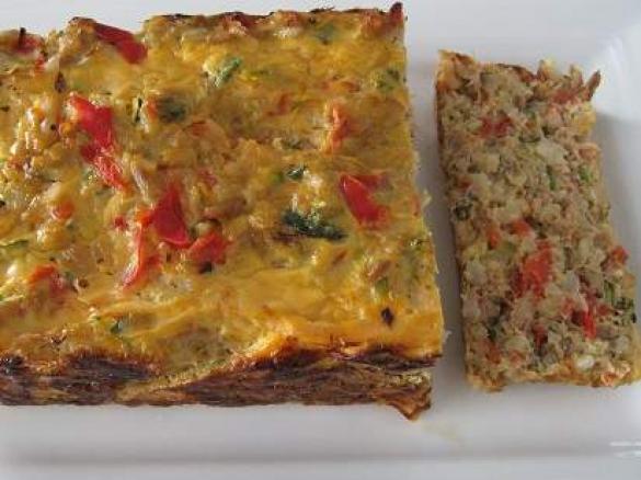 Silverbeet and Tuna loaf (from Mrs P's mother)