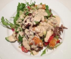 Cous Cous Salad with Sweet and Spicy Yoghurt Dressing
