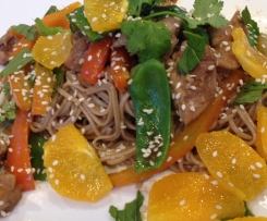 Orange Teriyaki Chicken and Soba Noodle Salad