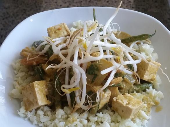 Vegan green curry