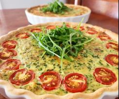 Feta, Bacon & Spinach Quiche