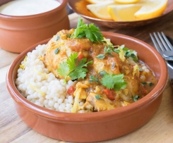 Syrian Chicken with Israeli Couscous