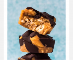 Quick & easy vegan snickers (adapted from Wholefood Simply)