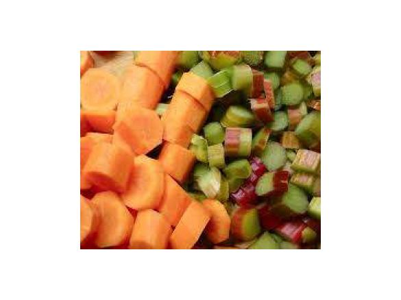 Asian Rhubarb and Carrot Soup