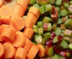 Asian Rhubarb and Carrot Soup