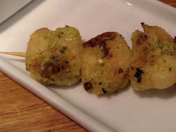 Pistachio Chilli Prawns