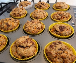 Healthy Sweet Potato & Choc Chip Muffins