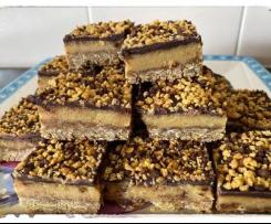 Chocolate Caramel Anzac Slice