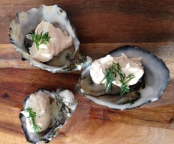 Oysters Dub (Oysters with Smoked Salmon Mousse)