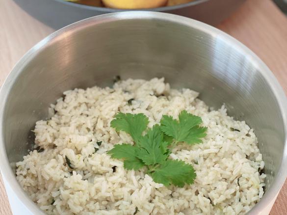 Coriander & Lime rice - TM6 'Rice Cooking' mode