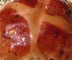 Sticky Date Hot Cross Buns