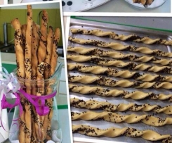 Black Sesame Bread Sticks