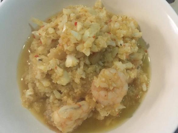 HCG P2 Red Curry Prawn Cauliflower Risotto