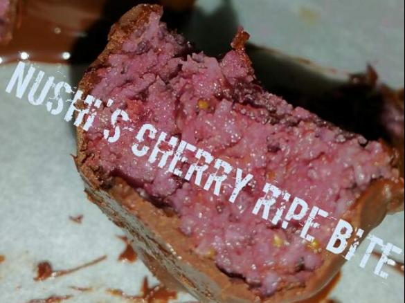 Nushi's Cherry Ripe Bites