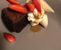 Chocolate Bean Cake with Coconut Butter Cream