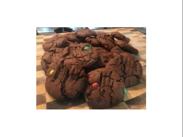 Chunky Choc M&M Biscuits