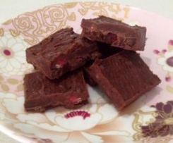 Heavenly Choc-Raspberry Fudge