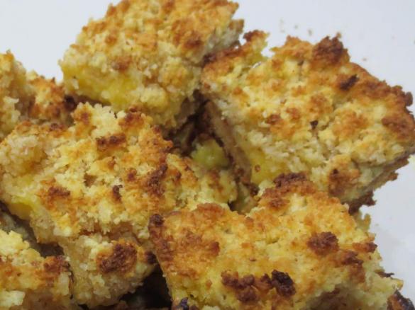 Lemon, Coconut, Almond Slice Gluten Free