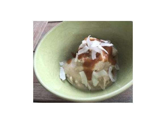 Spiced pear and salted caramel sorbet