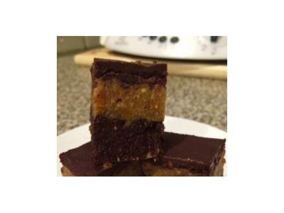 Raw Jaffa Caramel Slice