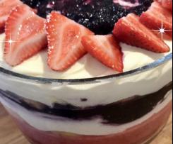 Mixed berry Cheesecake trifle