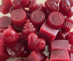Raspberry kombucha gummies
