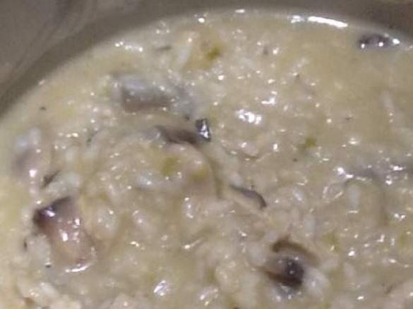 Chicken, Mushroom and White Wine Risotto