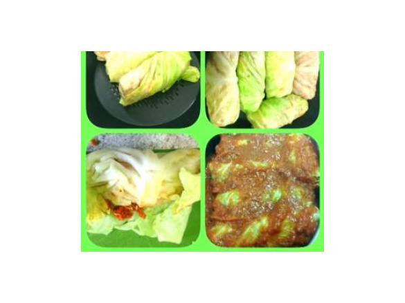 cabbage rolls(approx 176 cal per roll)