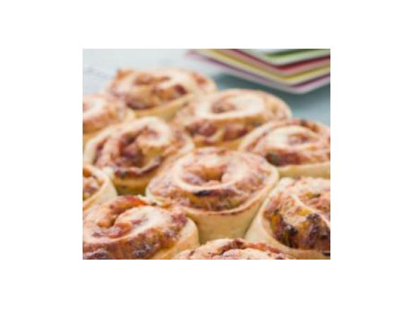 Cheese Scone Pizza Scrolls                              