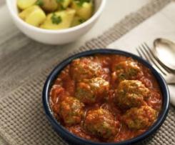 Chicken Meatballs with Pasta Tomato Sauce