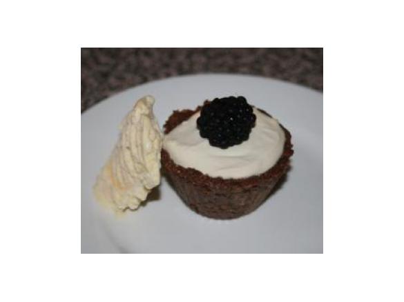 Bitter Chocolate and Blackberry Tarts