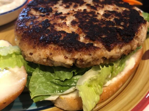 Leftover Chicken Burgers - Using Leftover Cooked Chicken