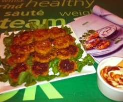 Carrot Cakes with Harissa Yoghurt